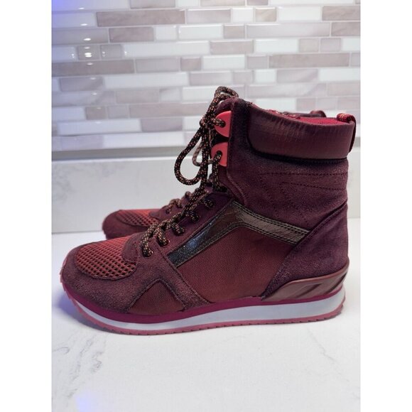 Aldo Women’s Suede High Top Sneakers Size 6.5 Outdoor Hiking Gorpcore - Picture 3 of 12